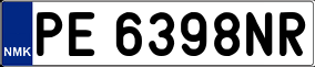 Trailer License Plate